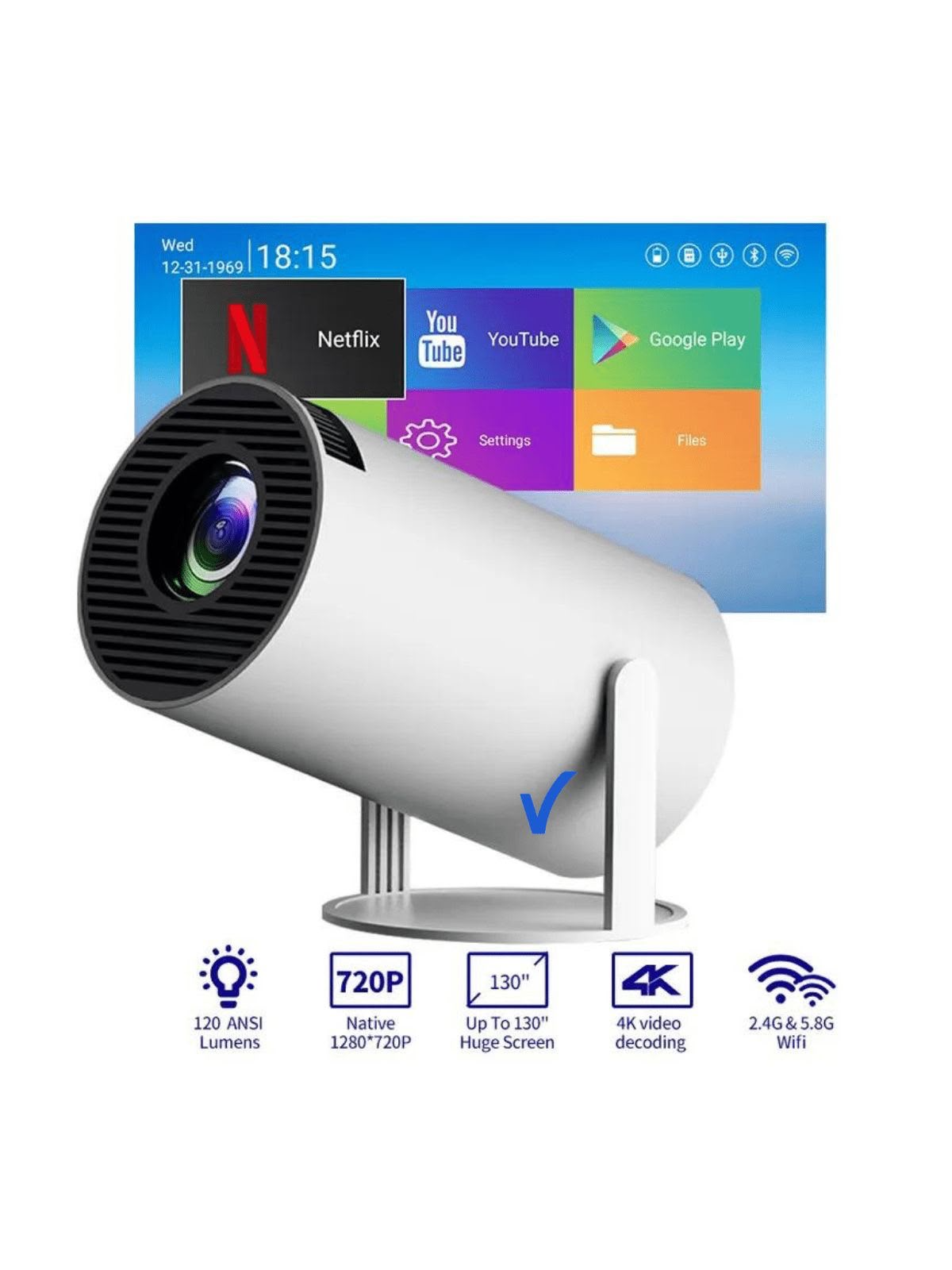 Proyector Portátil Ultra HD: Tu Cine Inmersivo Donde Quieras - Image 4