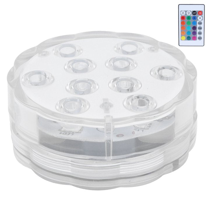 Luces LED Sumergibles RGB con Control Remoto – 16 Colores Vibrantes - Image 5