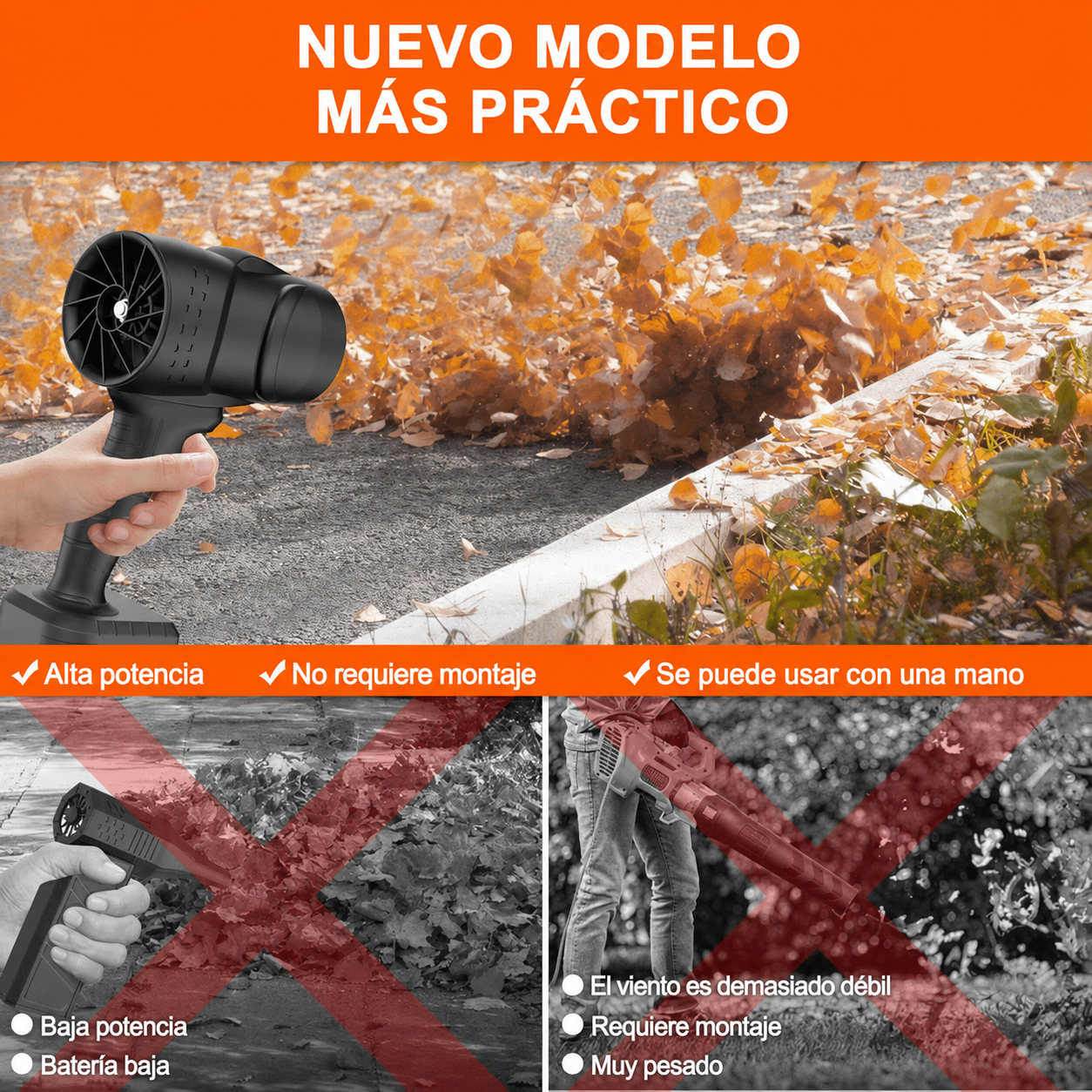 Soplador de Aire Turbo Profesional de 130.000 RPM | Incluye 2 Baterías - Image 9