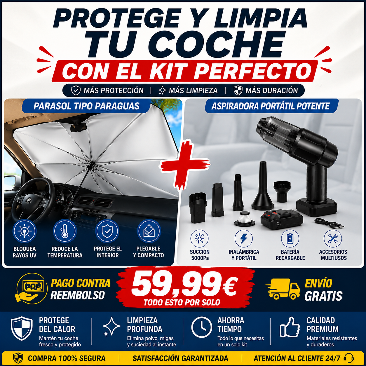 Kit de Cuidado Supremo para Coche: ¡Frescura y Limpieza Instantáneas!