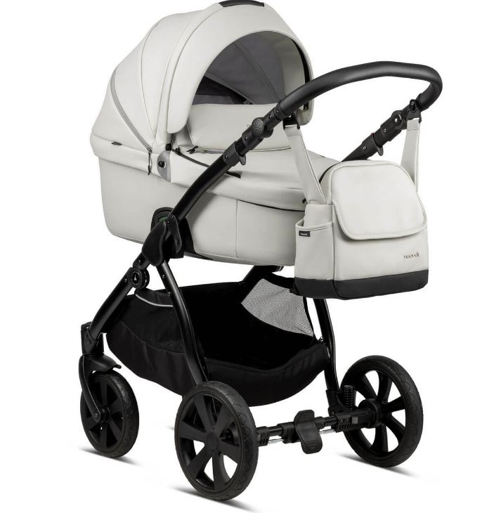 Noordi Fjordi Leather 2 in 1 Pram – Cloud - Image 4
