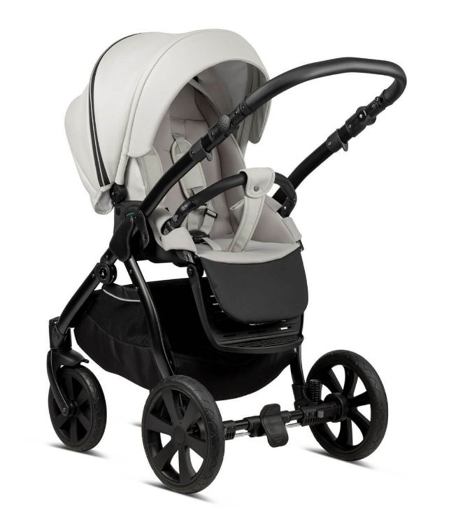Noordi Fjordi Leather 2 in 1 Pram – Cloud - Image 7