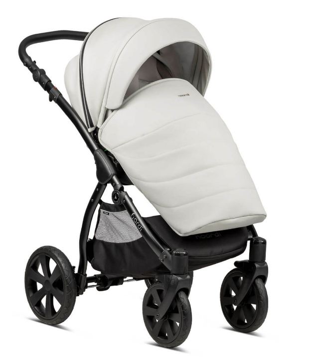 Noordi Fjordi Leather 2 in 1 Pram – Cloud - Image 9